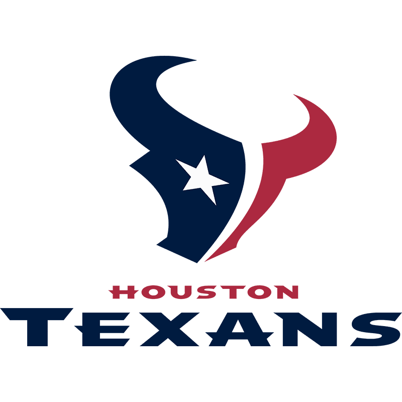 A logo for the Houston Texans on a white background